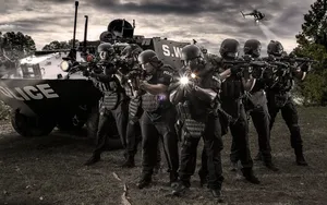 Police Swat Tank Wallpaper