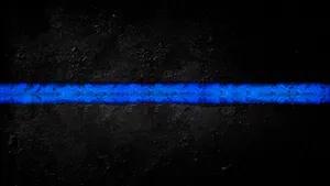Police Thin Blue Line Concept Wallpaper