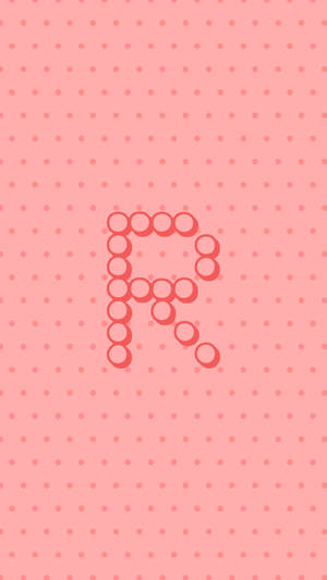 Polka Dot R Alphabet Wallpaper