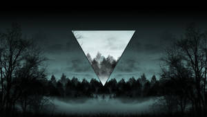 Polyscape Forest Triangle Wallpaper