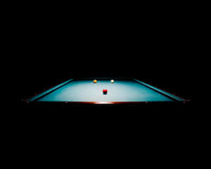 Pool Table Dark Setting Wallpaper
