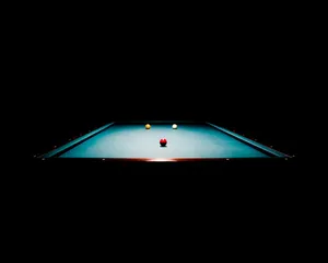Pool Table Dark Setting Wallpaper