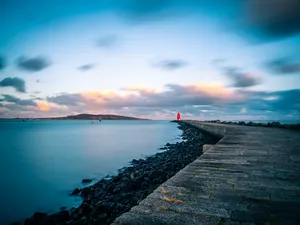 Poolbeg Lighthouse Dublin Ireland Wallpaper