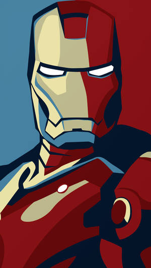 Pop Art Iron Man Phone Wallpaper