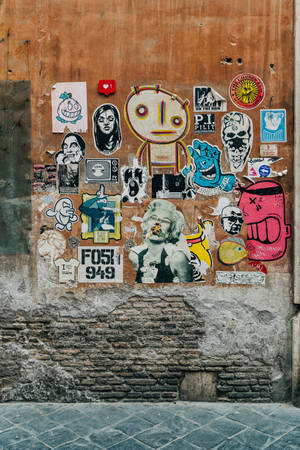 Pop Art Street Wall Wallpaper