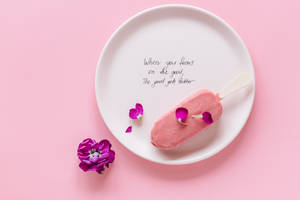 Popsicle And Plate Inspirational Laptop Wallpaper