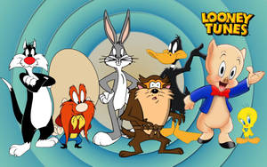 Porky Pig And Looney Tunes Cartoon Characters Wallpaper