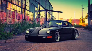 Porsche 911 In Low Stance Wallpaper