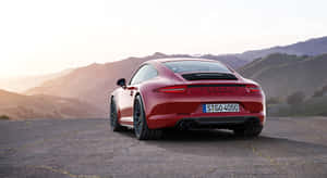 Porsche 911 On The Open Road. Wallpaper