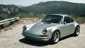 Porsche 911 With Mountain View Wallpaper
