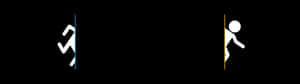 Portal 4k Man Through Portal Icon Wallpaper