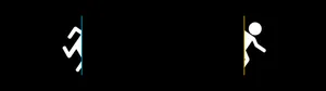 Portal 4k Man Through Portal Icon Wallpaper
