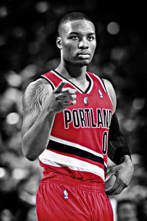 Portland Basketball Player Number Zero Wallpaper