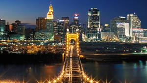 Portland Steel Bridge From Above Wallpaper