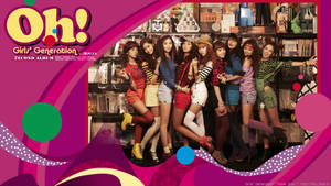 Portrait Of Girls' Generation Oh! Album Cover Wallpaper
