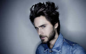 Portrait Of Jared Joseph Leto On A White Backdrop Wallpaper