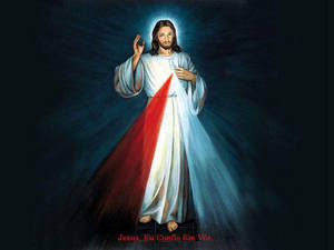 Portrait Of Jesus God Laptop Wallpaper