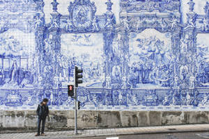 Portugal Azulejo Tile Work Wallpaper