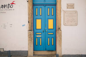 Portugal Colorful Door Wallpaper