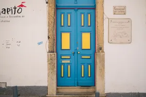 Portugal Colorful Door Wallpaper