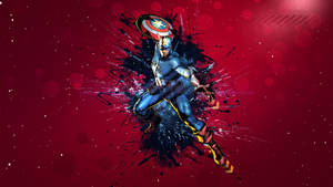 Posing Captain America Shield Wallpaper