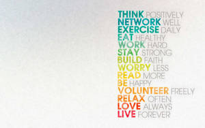 Positive Words Inspirational Desktop Wallpaper