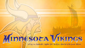 Poster Slogan Of Minnesota Vikings Wallpaper