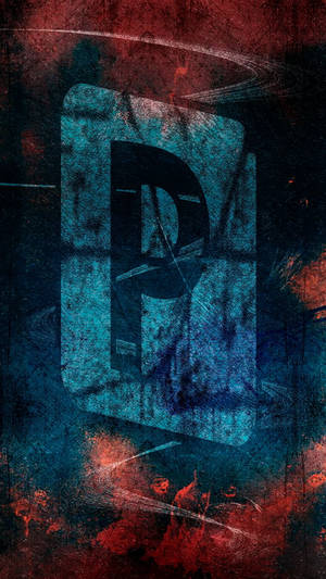 Potent And Powerful 'p': A Grungy Letter P Artwork Wallpaper