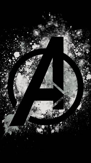 Powdered Crystal Avengers Logo Wallpaper