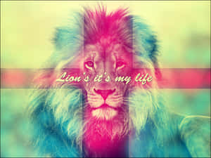 Power And Grace Found In The Form Of A Majestic Abstract Lion Wallpaper
