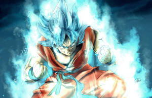 Powerful Blue Goku Wallpaper