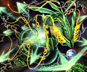 Download free Neon Pokemon Rayquaza Wallpaper 