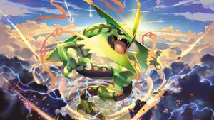 Neon Rayquaza wallpaper by NellaFLegnA - Download on ZEDGE™