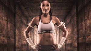 Powerful Muay Thai Woman Wallpaper