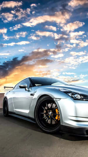 Powerful Performancethe Gtr Iphone Wallpaper