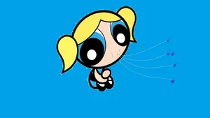 Powerpuff Girls Bubbles Whistling A Tune Wallpaper