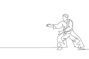 Practitioner Demonstrating Aikido Stance Wallpaper