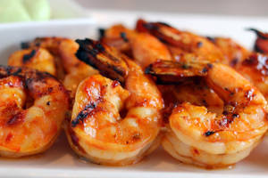 Prawns Grilled Bbq Wallpaper