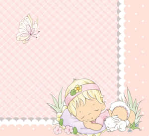 Precious Moments Sleeping Childand Bunny Wallpaper