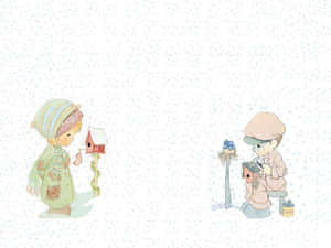 Precious Moments Winter Friends Wallpaper