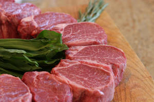 Premium, Freshly Prepared Kobe Beef Wallpaper