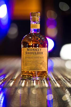 Premium Monkey Shoulder Whisky Bottle Wallpaper