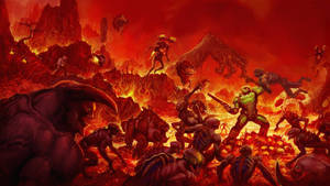 Prepare For Battle In The World Of Doom Wallpaper