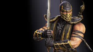 Prepare For Battle With Scorpion From Mortal Kombat Wallpaper