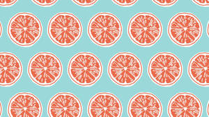 Preppy Orange Slices Wallpaper