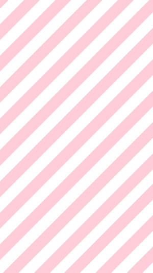 Preppy Pink And White Stripes Wallpaper