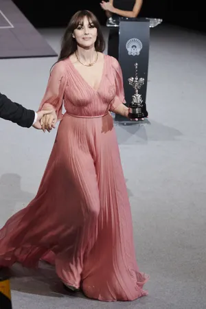 Prestigious Donostia Award Recipient Monica Bellucci At The 65th Edition. Wallpaper