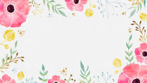 Pretty And Poetic Watercolor Floural Wallpaper