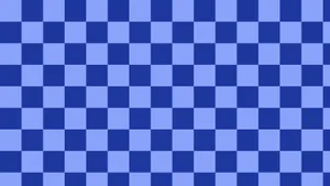 Pretty Blue Checkered Pattern Illustration Wallpaper