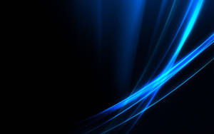 Pretty Blue Neon Light Streaks Wallpaper